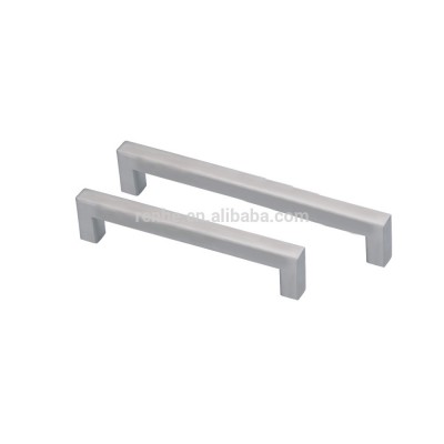 Brushed T style square 201/304 stainless steel furniture hardware solid glass door pull handle