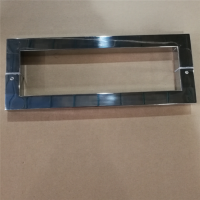 Factory price long design door pull handle for hotel lobby,glass door handle with square corner