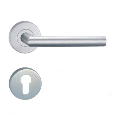 201 SS high quality stainless steel brushed hollow tube door window lever handle