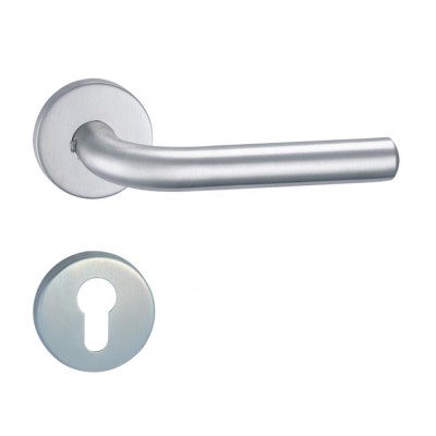 Industrial brushed stainless steel hollow pipe marine grade door handles