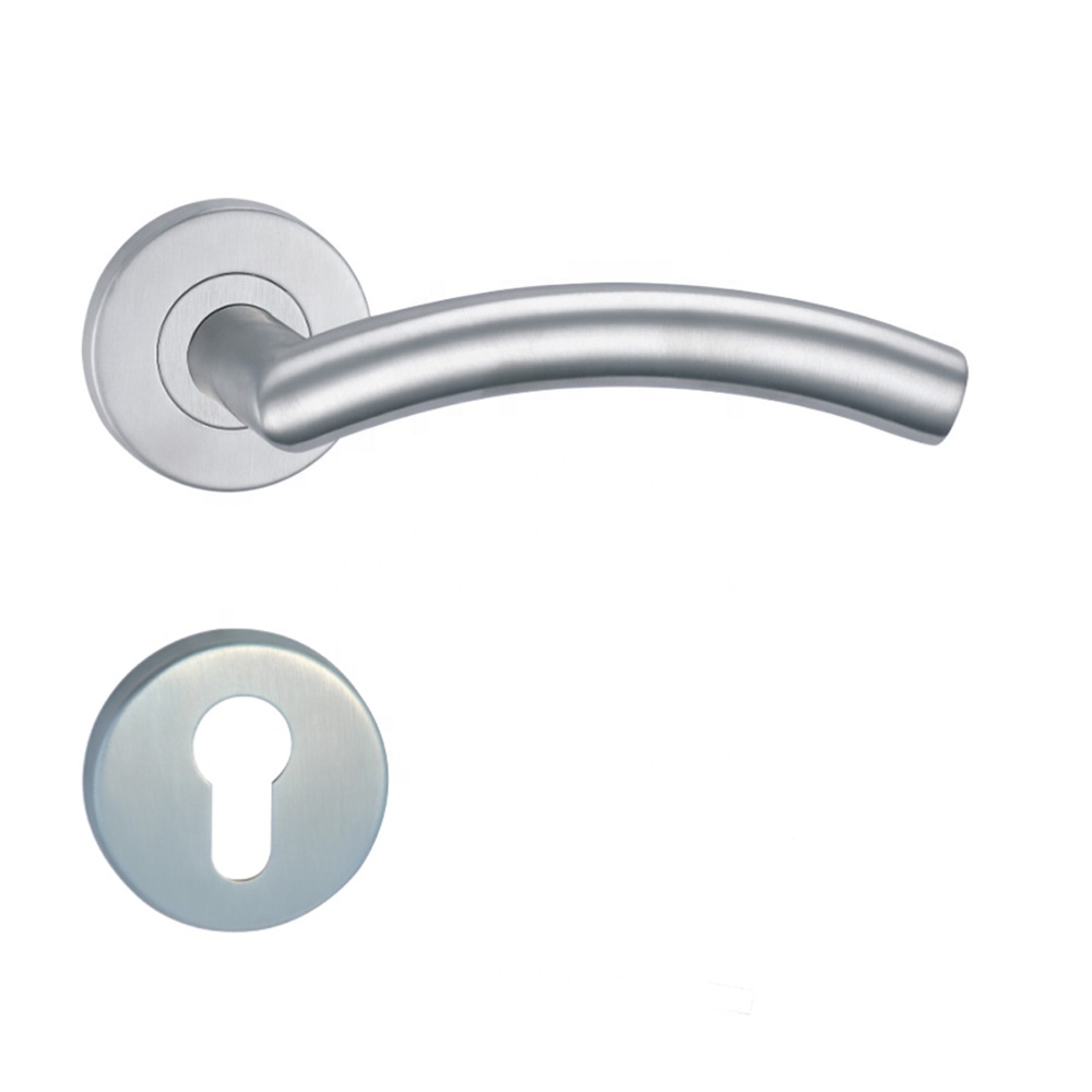 Simple Design Fire Escape Bedroom Furniture Stainless Steel Lever Interior Door Handle